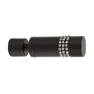 Aluminum alloy curtain rod black embedded drill